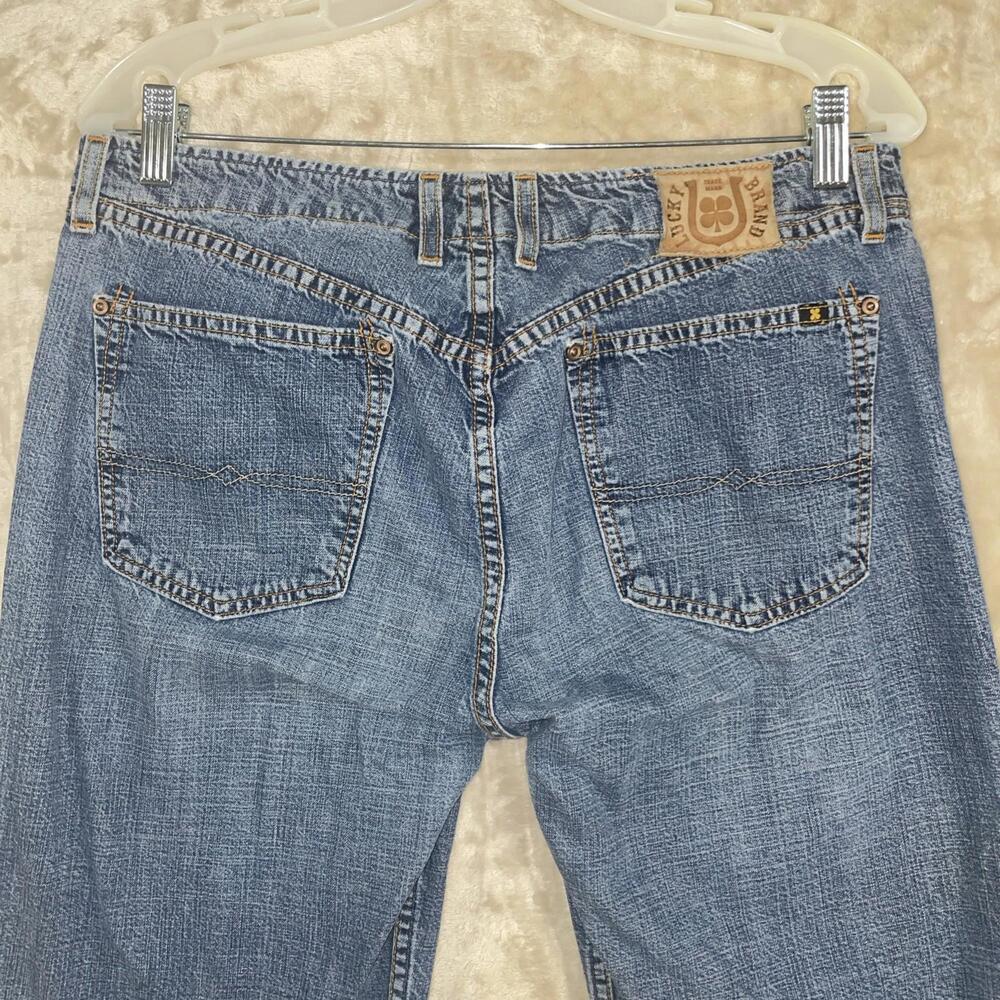 Lucky Brand Dungarees Jeans By Gene Montesano Women’s Size 12/31 (34Wx32L Actual - Picture 15 of 16
